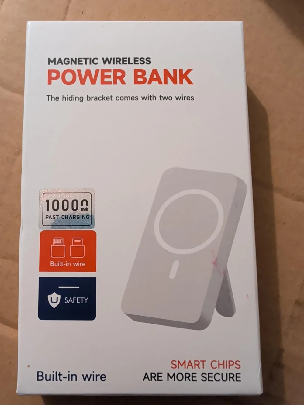Magnetic Wireless Power Bank - White